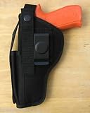 Ambidextrous Hip Holster with Magazine Pouch Fits Glock 17, 22, and 31
