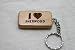 I Love Sherwood Wooden Keychain
