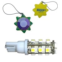 HQRP T10 168 194 912 921 2825 W5W Wedge Base 15 LEDs SMD 3528 LED Bulb Cool White Tower Type plus HQRP UV Chain / UV Radiation Health Tester