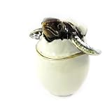 Coffret &agrave; Bijoux "B&eacute;b&eacute; Tortue" marron vert beige