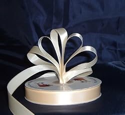Ribbon - Satin Ribbon- 7/8" Single Face 50 Yards (150 FT) - Ivory - Sewing - Craft - Wedding Favors