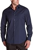 Perry Ellis Men's Thin Satin Stripe Shirt,Ink,XX-Large