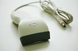 USA Cretico Barcode Scanner CCD 100scan/sec Handheld Soft Feeling-White