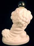 Vintage 6 Oz Avon Cornucopia Skin so Soft Bath Oil Decanter Milk Glass Perfume Bottle