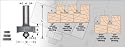 Amana Tool 49350 2-Flute Multi-Rabbet Six Different Rabbet Depths 1/2-Inch Shank Router Bit