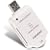 Transcend Compact Card Reader S1 - Card reader ( MMC, SD, miniSD, RS-MMC, MMCmobile, MMCplus ) - Hi-Speed USB