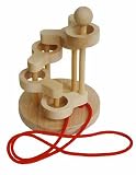 立体知恵の輪　（5段）木のおもちゃ脳トレパズル 頭脳活性 　Wooden toys puzzle　の画像