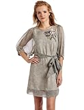 French Connection Women's Pick & Mix Tie Waist Tunic Dress, Cream Black Multi Print, 8