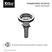 KRAUS 25 Inch Top Mount Single Bowl 18 Gauge Stainless Steel Kitchen Sink with NoiseDefend™ Soundproofing, KTM25
