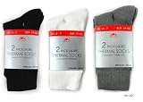 6 Pairs of Ladies Thermal Socks Black White Grey Size 4/7