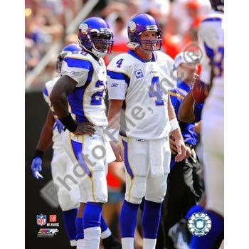 Adrian Peterson Brett Favre Vikings 8x10 Photo