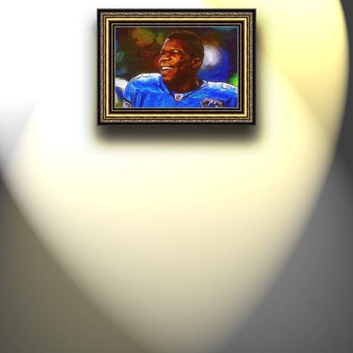 Completely Handpainted American Football Sport Painting, Custom Order FL8, Oil on Canvas, with Option to Paint Jerry, Brett & Co. from Any Other Favorite Photograph or Picture, Unframed, Size 18'' x 27