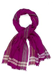 Per Una Metallic Striped Scarf