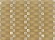Renaissance Glass Tile - 3D Wave Mesh Mounted Glass Mosaic in Beige Matte