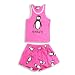 Stupid Factory - Girls Shortie Pajamas, Fuschia