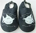 Soft Leather Baby Shoes 0-6 Months Shark Design