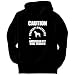 NEW PROTECTED BY American Pit Bull Terrier PARKING SIGN Dogs Mens Hoodie (Black, Sizes X-Small - XXX-Large)