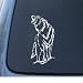 WOLF - Howling Dog Coyote - Car, Truck, Notebook, Vinyl Decal Sticker #1183 | Vinyl Color: White