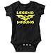 Brisco Brands Legend in The Making Funny Cute Comic Nerd Romper Bodysuit