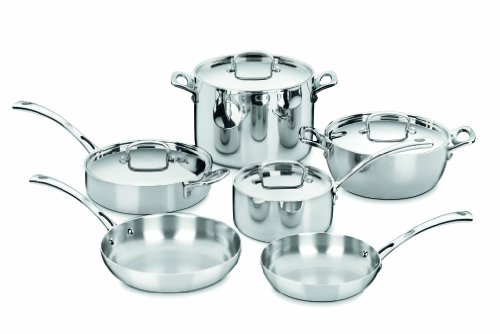 Cuisinart FCT-10 French Classic Tri-Ply Stainless 10-Piece Cookware Set product image