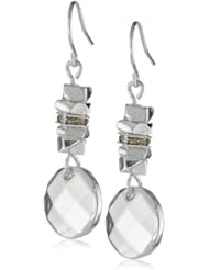 Kenneth Cole New York "Shards" Faceted Circle Drop Earrings