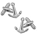 Anchor by Necktie Accessories silver silver plated cufflinks
