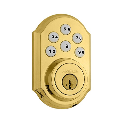 Kwikset 909 SmartCode Electronic Deadbolt featuring SmartKey