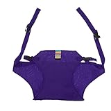 【ノーブランド 品】調整可能　ベビーチェア　シートベルト　安全ベルト　ダイニング　ハーネス　ポリエステル製　全8色 - パープル, 4.5CM