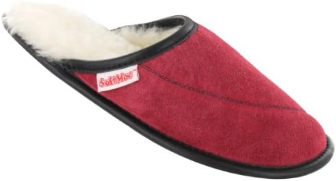 SoftMoc Women's Scuff Sheepskin Open Back Washable Slipper Red 7 M US