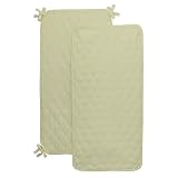 Quilted Yellow Terry Cloth Sheet Saver - Set of 2