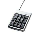 バッファローコクヨサプライ BUFFALO テンキーボード USB接続 2ポートハブ付 16mmピッチ シルバー BSTKH01SV