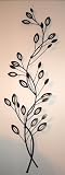 "Laurel Stem" Contemporary Metal Wall Art