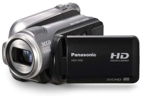 Panasonic HDC HS 9 EG-S Camcorder (SD/SDHC, 10-fach opt. Zoom, 6,9 cm (2,7 Zoll) Display) silber