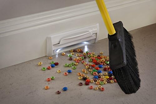 VacPort with LED Lighting (Beige) - No install kit. Replacement part for VacPan and VacuSweep. Made in USA.. Unbreakable.