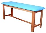 3B Scientific W15074LB Light Blue Hardwood Classic Exam Treatment Table with H Brace, 74.8 Length x 24.4 Width x 33.1 Height 3B Scientific W15074LB Light Blue Hardwood Classic Exam Treatment Table with H Brace, 74.8 Length x 24.4 Width x 33.1 Height