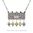 Yoolie's Black N White Necklaces With Pastel Accents, Spring/Summer 2013 Collection #32707 YN GN