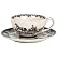 Black Toile Cup and Saucer