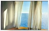 Blues Come Through Architecture Framed Art Poster Print by Alice Dalton Brown, 58x37