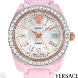 GIANNI VERSACE! DV ONE Collection Luxurious Factory Set Super Clean Diamonds Dial Made in Switzerland Brand New Ceramic Automatic Watch. Certificate Available.