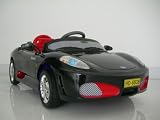 Ride on Electric Ferrari Style Sports Car in Shiny Black With Remote Control