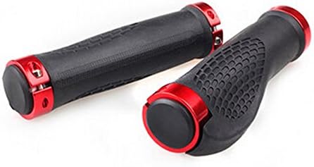 Set Of 2 Anti Slip Sponge Bicycle Handlebar Grips/Rubber Handlebars Black/Red