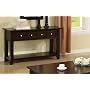 Console Sofa Table with Storage Drawers - Espresso Finish