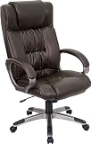 Espresso Brown Leather High Back Executive Office Chair [BT-9002H-BRN-GG]