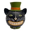 Smiling Cat Yard Decor - Black (10.55x9.37x12")