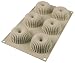 Silikomart 8051085287314 3Design Silicon Mould Bundt Pans, Gray