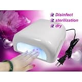 MelodySusie 36W violetii Lampe Blanc de Haute Efficacité Gel UV Ongle Grande sec pour les deux Salon de beauté Stuido Et Utilisation Personnelle à la maison