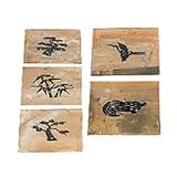 盛光 真鍮型板 祝型板 5枚セット 中 DUSK-0305