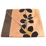 Black Leaf Table Runner - Coffee