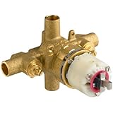 American Standard R120SS20SS Pressure Balance Rough Valve Body Only Direct Sweat Inlets and Outlets with Screwdriver Stops