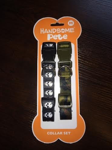 CAMO & Skull Dog Collar Set MEDIUM